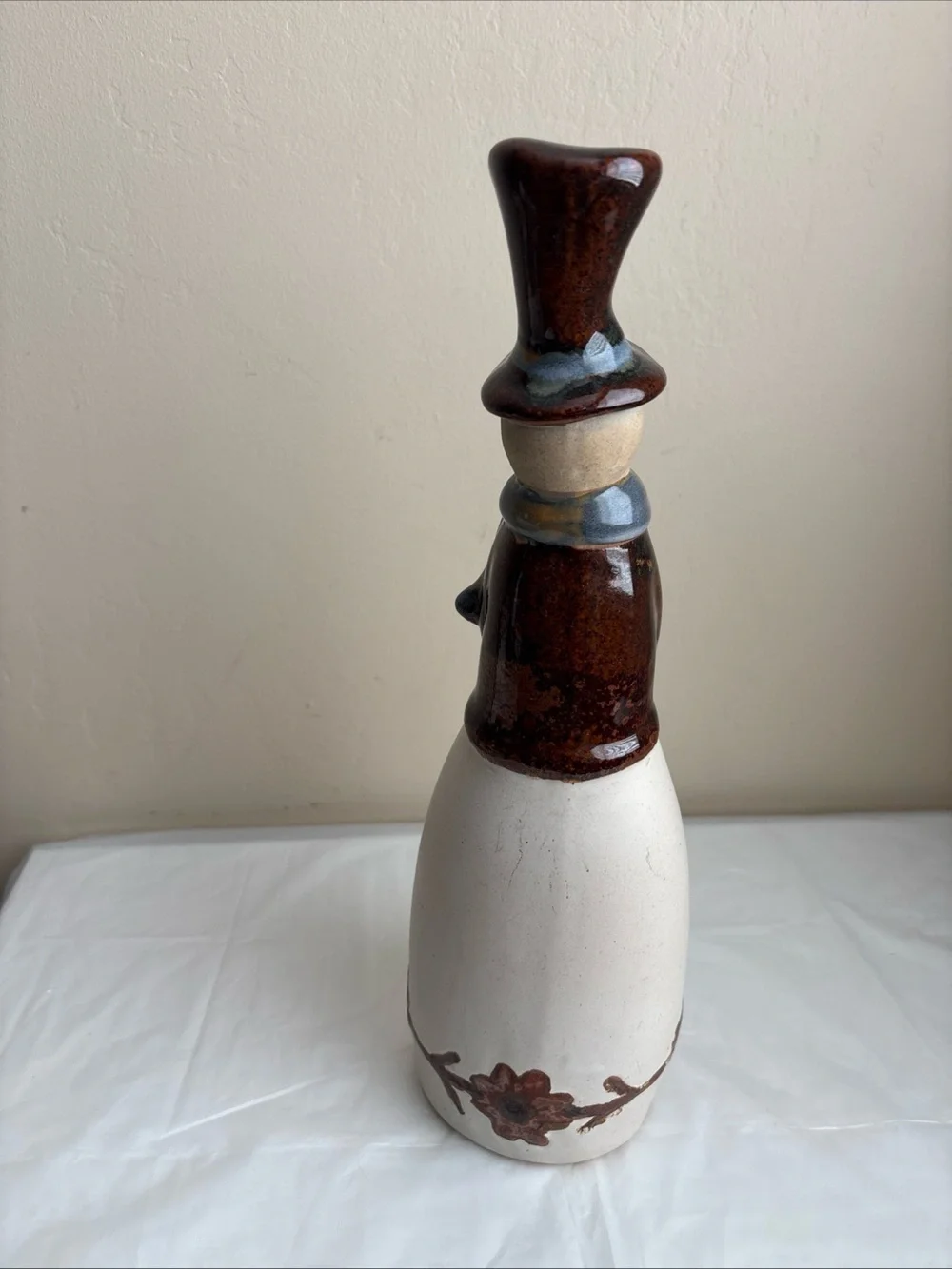 Pier 1  Snowman Figurine 14'' Winter Christmas Decor Retired limited 150/1515